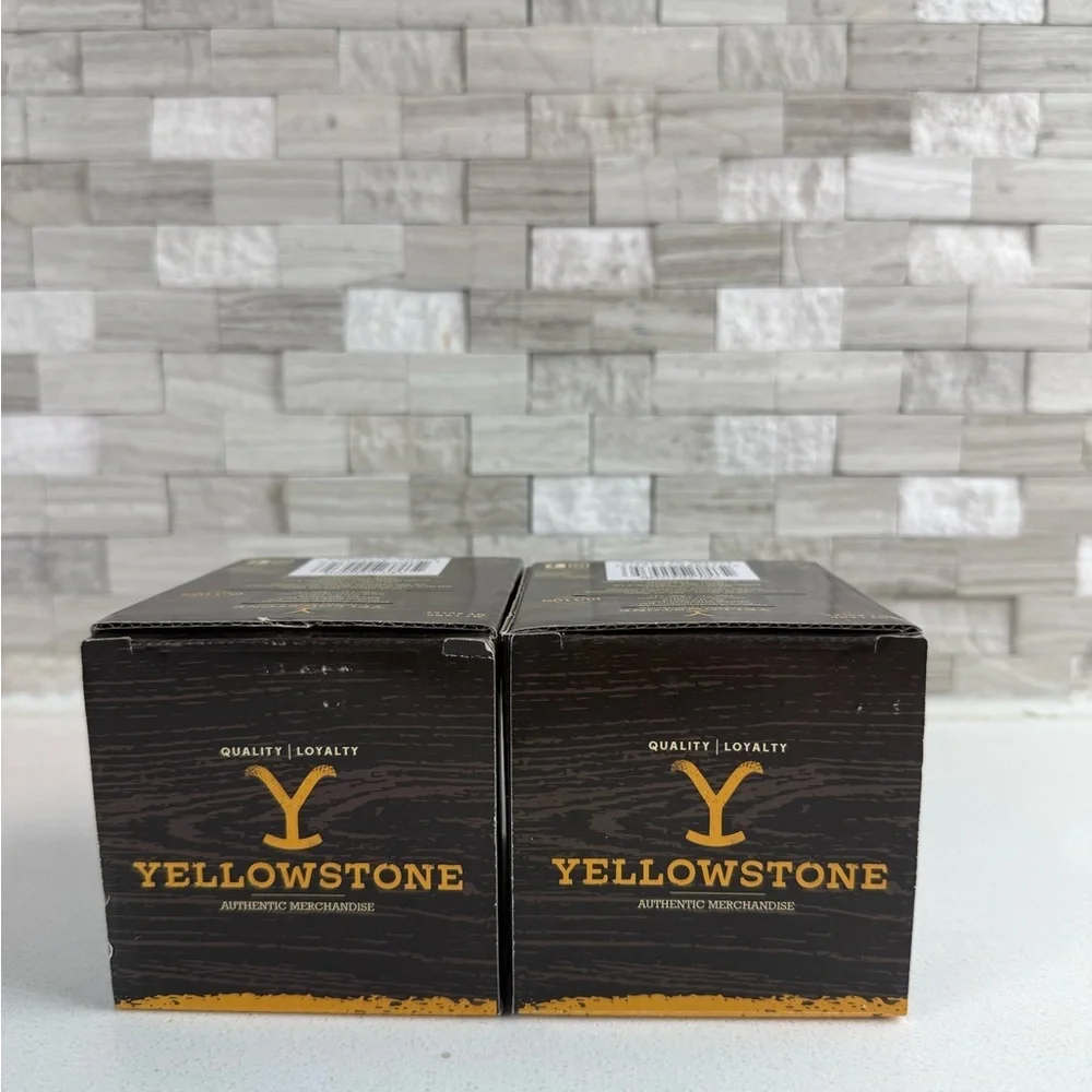 Yellowstone Dutton Ranch Glassware Set‎ of 2 Whiskey Glasses 10 oz